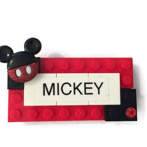 Mickey LEGO Name Tag