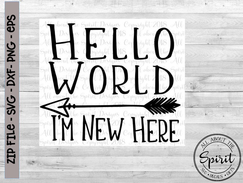 Download SVG Baby Onesies Hello World Cricut svg Silouette dxf baby ...