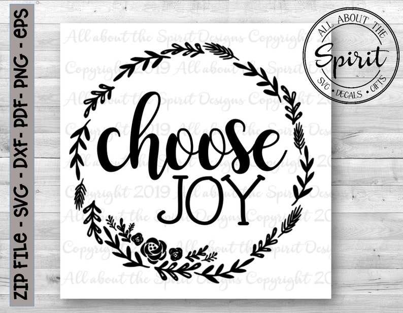 SVG Choose Joy Christian Cricut svg Silhouette dxf Choose ...