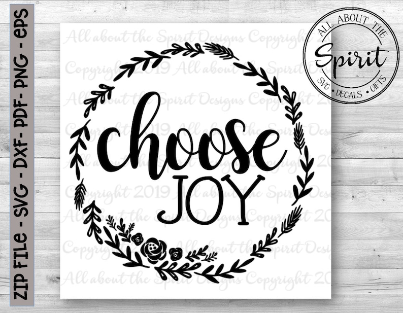 Download SVG Choose Joy Christian Cricut svg Silhouette dxf Choose ...