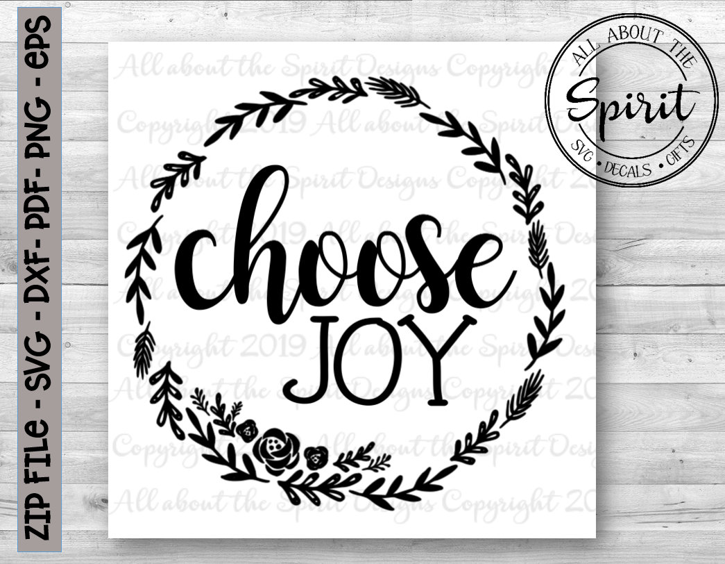 Download SVG Choose Joy Christian Cricut svg Silhouette dxf Choose ...