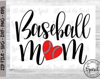 SVG Baseball Mom Cricut svg Silhouette dxf Baseball mom svg for Cricut Baseball mom svg designs mom svg cut files baseball dxf