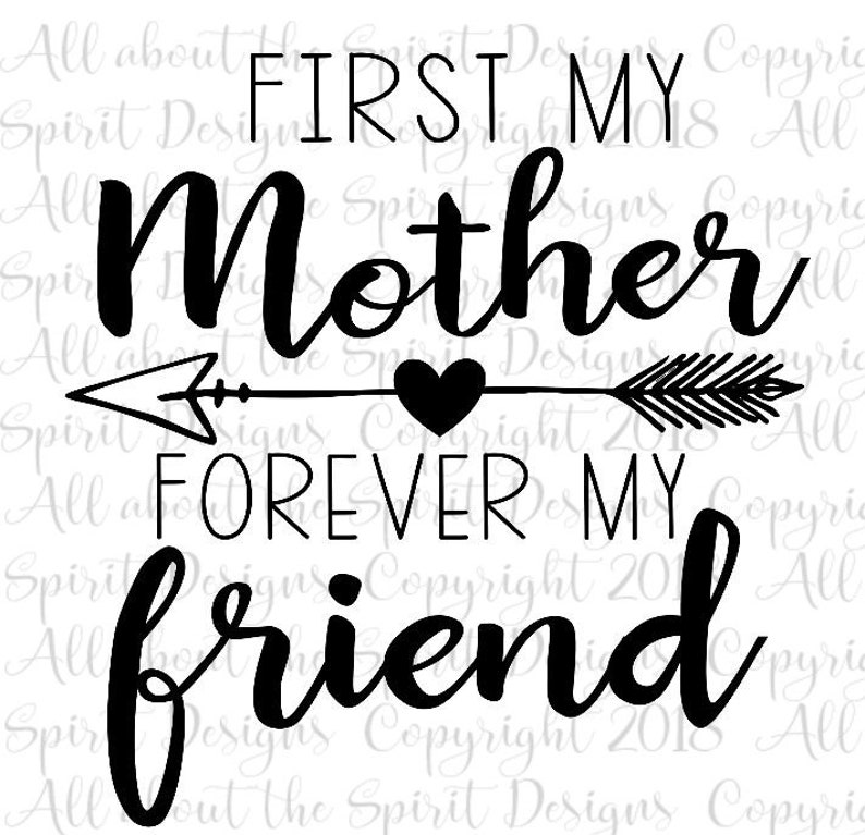 Download Mothers Day SVG First my mother Cricut svg Silhouette dxf ...
