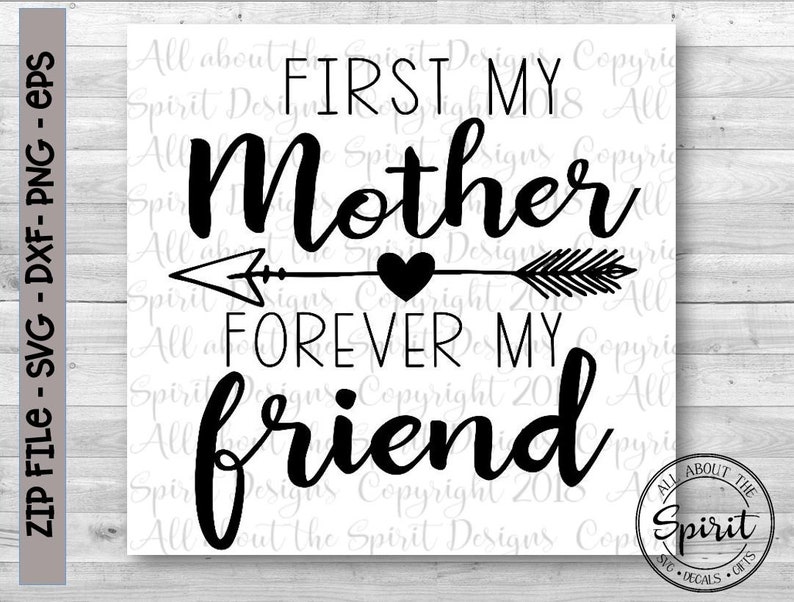 Download Mothers Day SVG First my mother Cricut svg Silhouette dxf ...