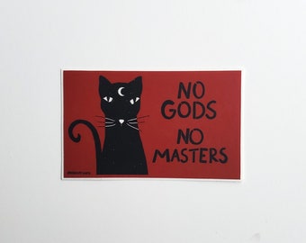 No Gods No Masters sticker