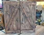 Rustic Dartboard cabinet