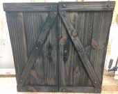 Rustic Dart Board Cabinet