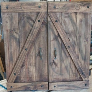 Rustic Dartboard cabinet