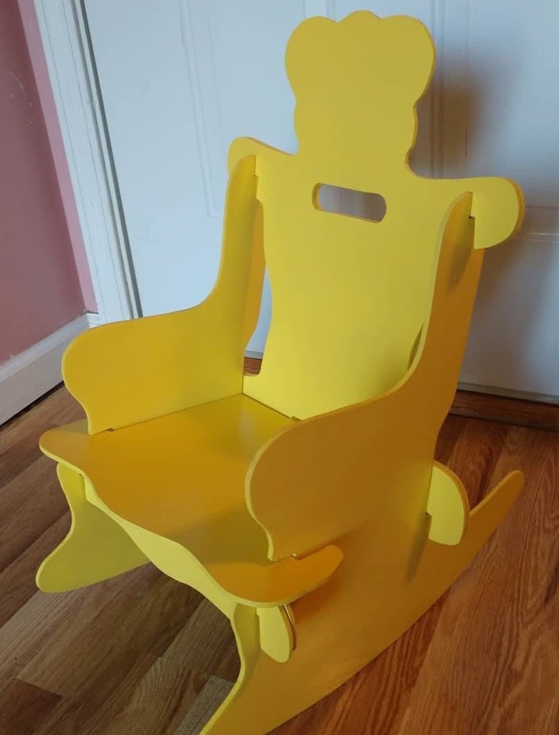 Puzzle Rocking Chair Etsy