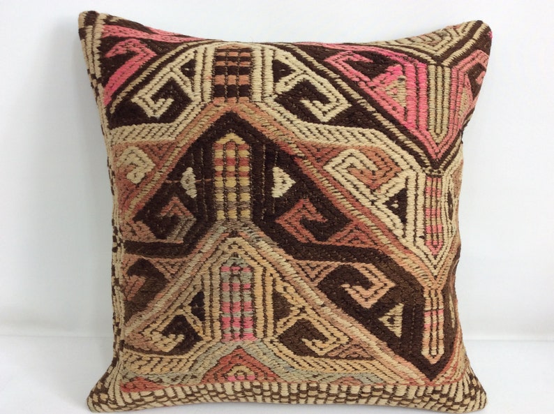 Handmade Carpet Pillow Case 20\u201d x 20\u201d Fast Shipping with FEDEX 1-3 days