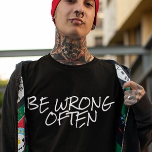 Seien Sie falsch oft machen Fehler unternehmerischen Unternehmertum Motivationsbotschaft Unisex Heavy Cotton Tee