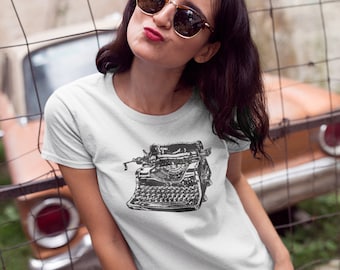 Vintage Typewriter type writer shirt t-shirt Unisex Ultra Cotton Tee