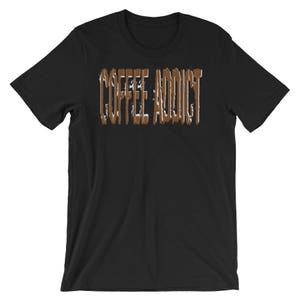 Coffee Addict kortärmad unisex-t-shirt