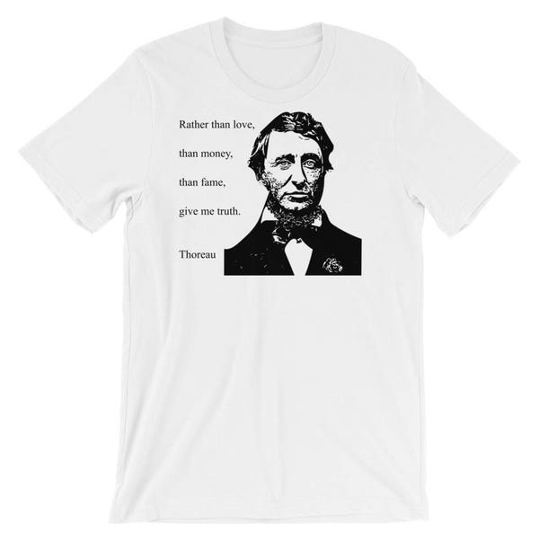 Thoreau Citazione Short-Sleeve Unisex T-Shirt