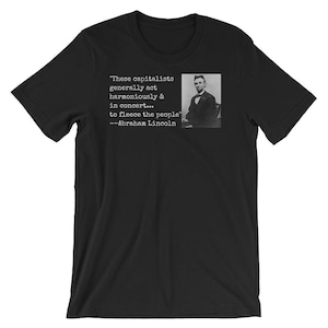 Lincoln Kapitalisten Kurzarm Unisex T-Shirt