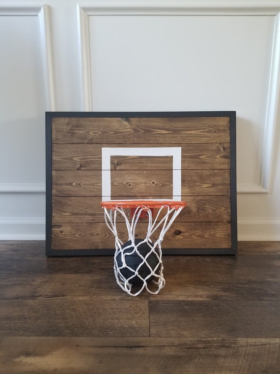 Handmade Basketball Goal Basketball Hoop Rustic Basketball Goal Vintage Designed For Office Basement Child S Sports Room
