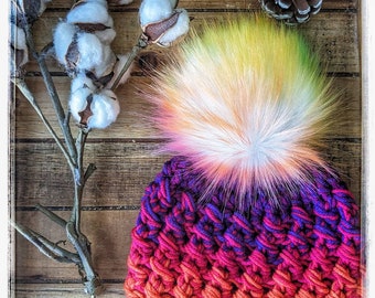 Rainbow hat | Bright rainbow | Neon rainbow hat | Rainbows | Colorful hat | Women's hat | Bright neon | Kid's rainbow hat | Rainbow beanie