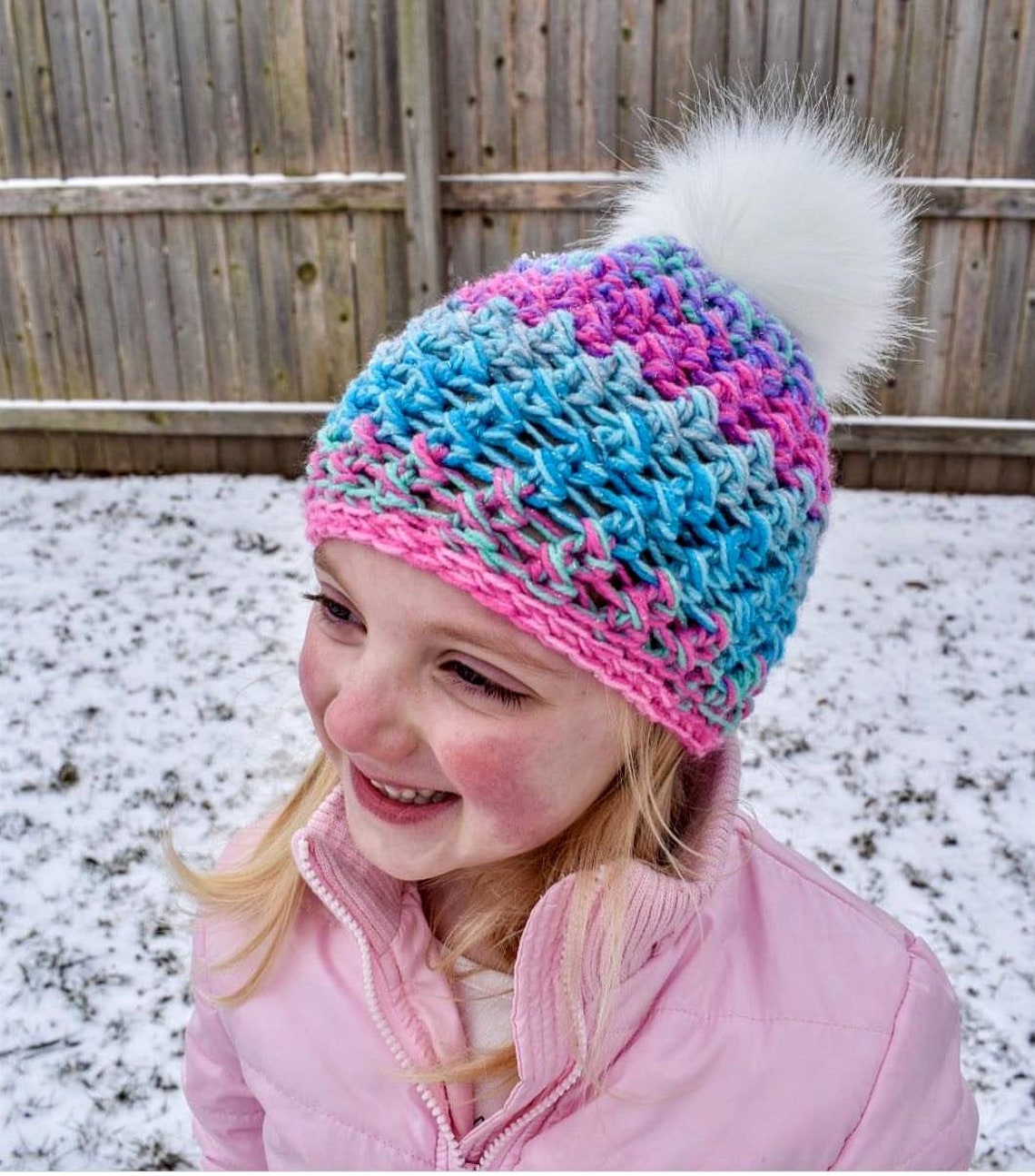 Pastel Kid's Hat Pink and Blue Hat Glitter Hat Etsy India