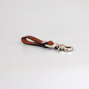 Heavy Duty Trigger Snap Belt Loop Keychain, Key Clip, Leather Key Chain, Gifts for Men, Groomsmen Gifts, Lanyard Key Chain, Key Holder Fob