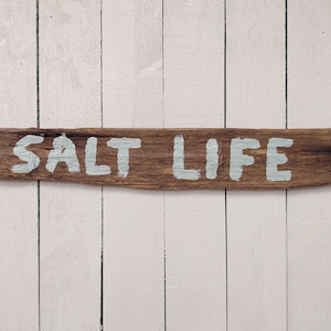 Handmade driftwood wall sign