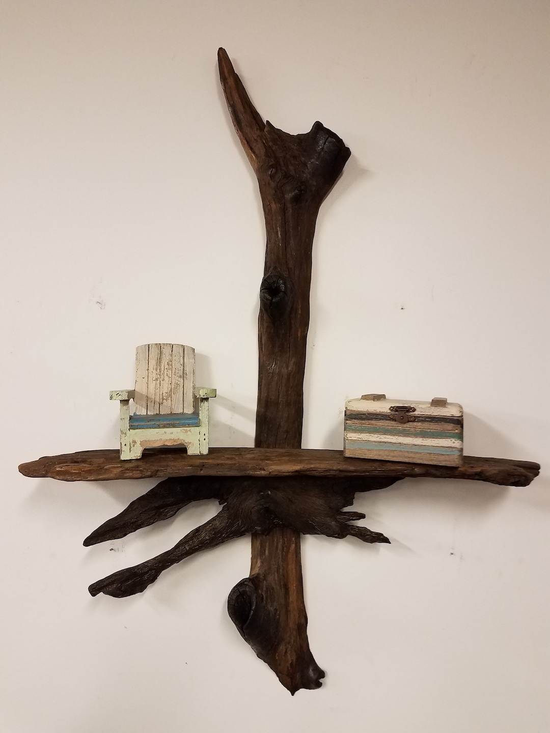 Driftwood Wall Shelf Etsy