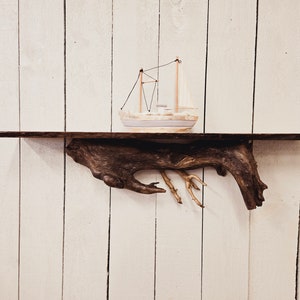 Handmade Driftwood Wall Shelf