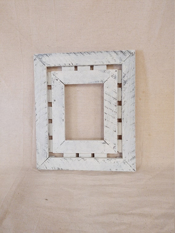 Handmade 5 x 7 Wood Slat Picture Frame Etsy