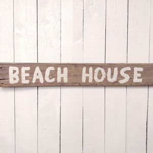 Handmade driftwood wall sign