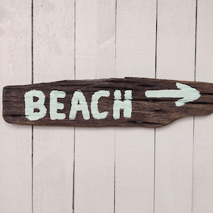 Handmade driftwood wall sign