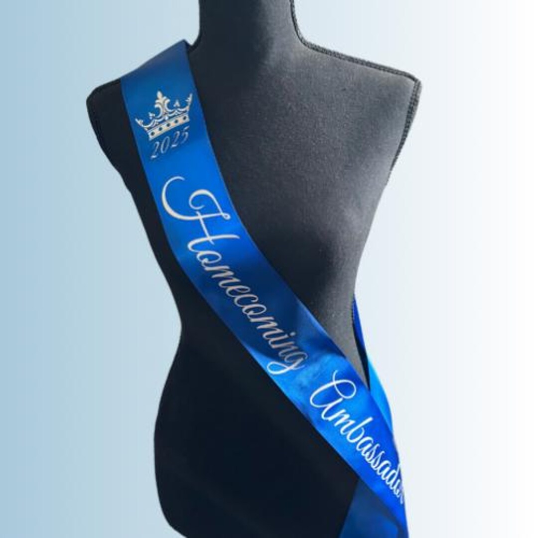 First Class Ribbon Homecoming Ribbon Sashes | Custom Ribbon Sashes - Etsy