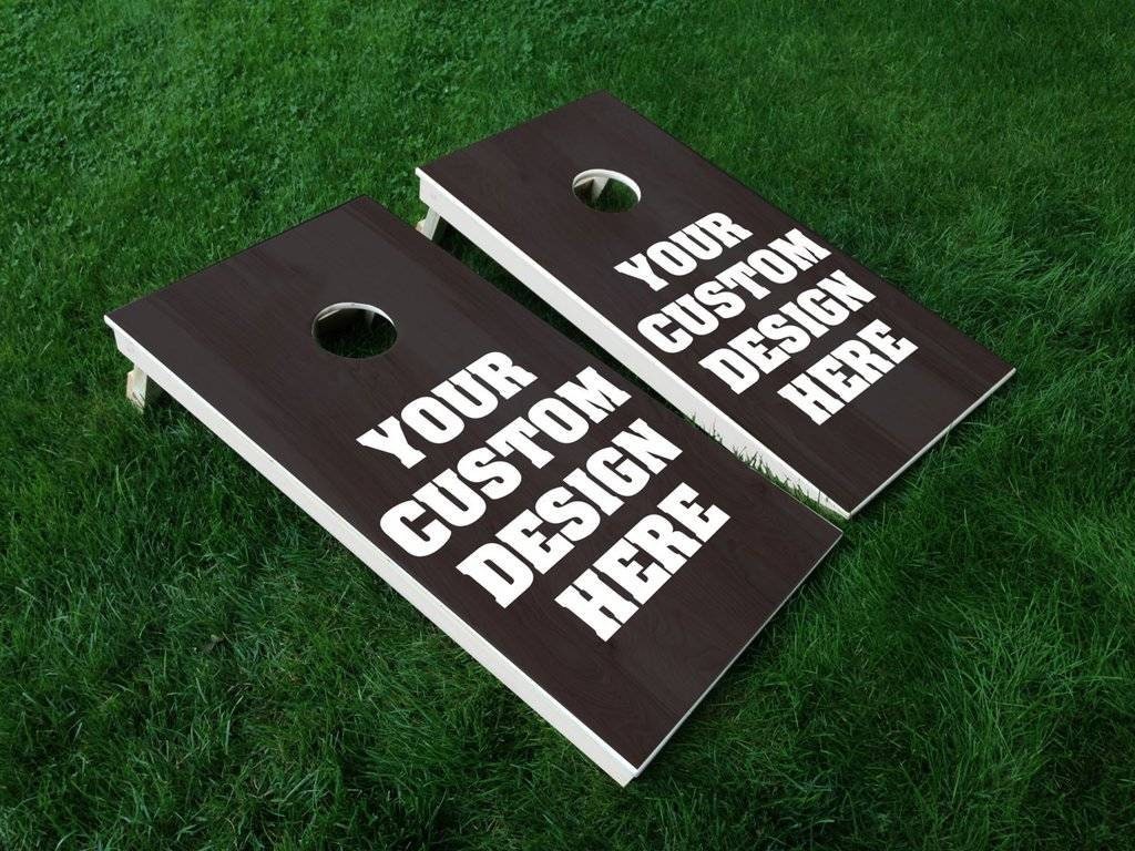 Direct Print Woodgrain Cornhole Boards Etsy