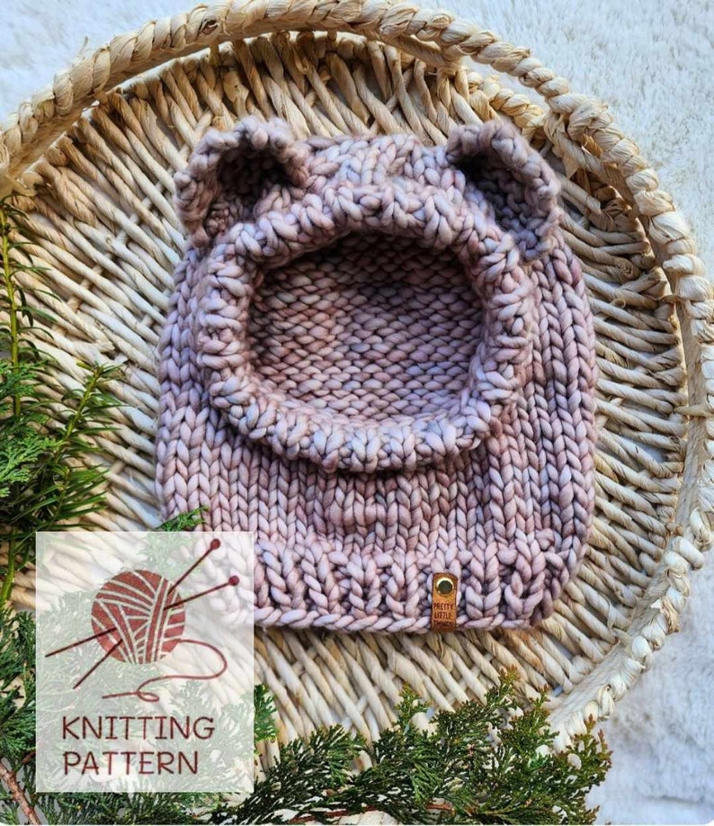 KNITTING PATTERN Forest Friends Balaclava Child How to Make Instructions Directions Guide Supplies Handmade Unicorn Bear Fox Bunny Rabbit image 1