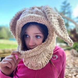 KNITTING PATTERN Forest Friends Balaclava Child How to Make Instructions Directions Guide Supplies Handmade Unicorn Bear Fox Bunny Rabbit image 2