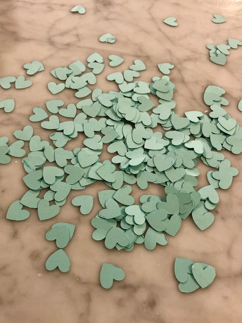 Mint, Pink, White, Gold and Diamond Ring Confetti Choose all of the colors together or different combinations image 2