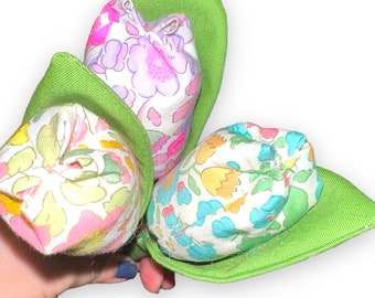 Fabric Tulips, Bouquets, Liberty London, Decor, Hostess Gift, Handmade, Fabric Flowers, Floral Fabrics, Gift