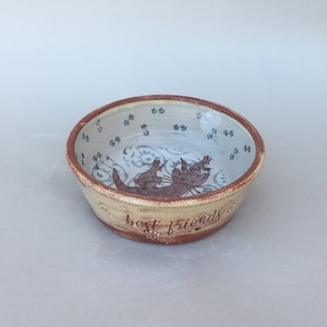 Made to Order Cat Food Bowl, Pet Water Bowl, poterie faite à la main, petit bol pour chien, petite taille, jusqu&#39;à 2 tasses de portion