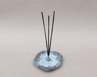 Incense holder, handmade incense plate, with gift box option