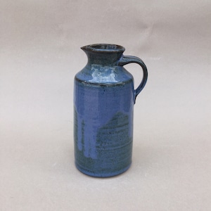 Pre-order: Flower vase, blue jug, handmade pottery vase