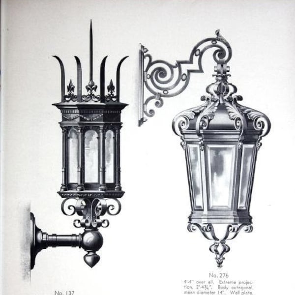 Vintage 1932 Exterior Lighting Catalog Instant Download PDF File Smyser-Royer Co. Reference Inspirations Digital Download