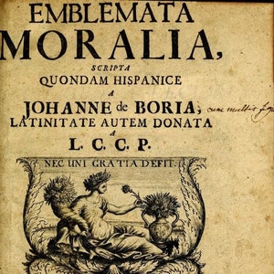 1697 Emblemata Moralia by Juan de Borja Instant Download eBook  PDF File Emblem Book Digital Supplies