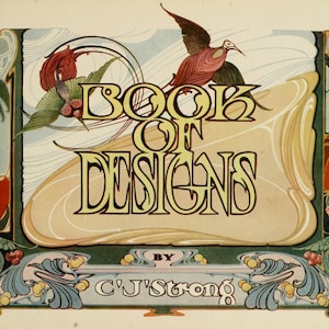 1917 ストロングのデザイン集。現代装飾芸術の傑作 PDF 即時ダウンロード クリップ アート スクラップブッキング コラージュ カード作成