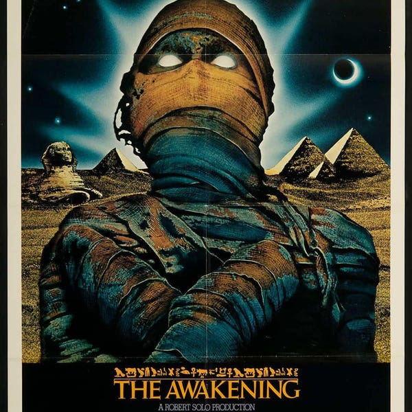 Quirx Almost Freebie: Vintage Movie  Poster The Awakening  Instant Download  Digital Print Mummy Horror
