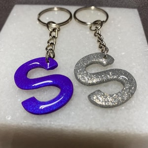 Wallpaper Keychain S Name Polymer Clay Letter Keychains