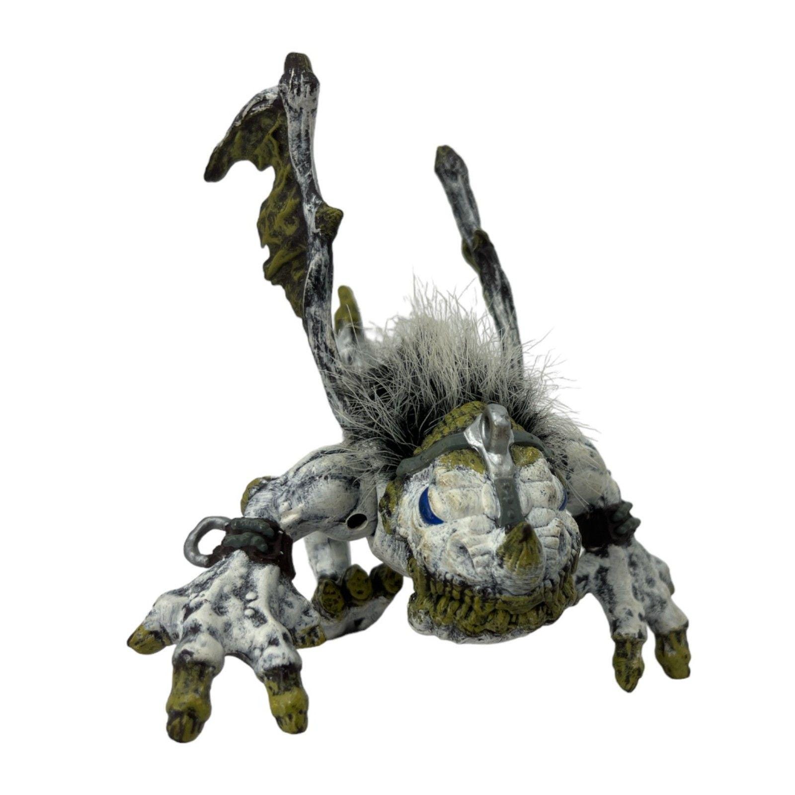 Mega Bloks toy krystal Wars Ice Fang White Vorgan Monster snow fur dragon figureine