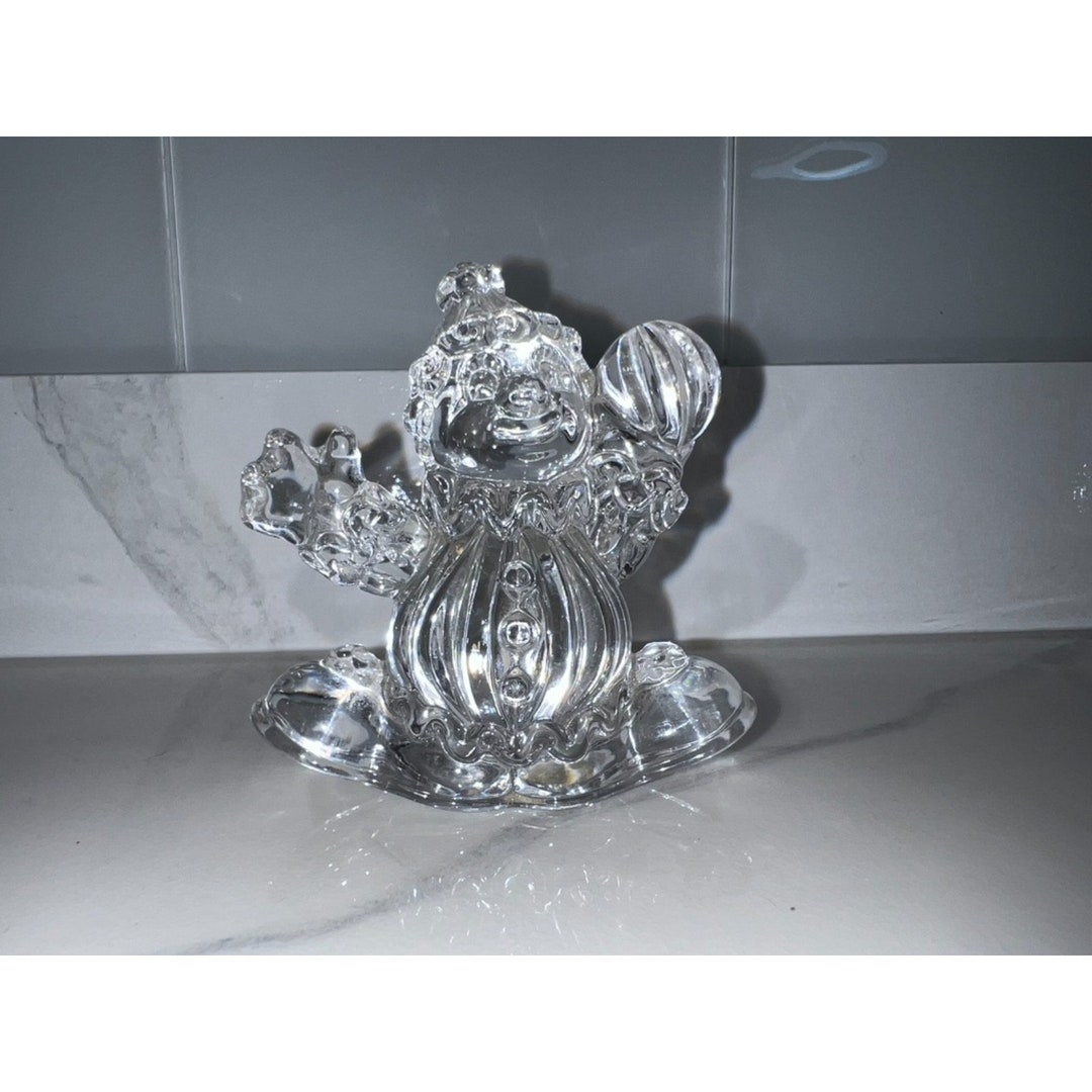 Vintage 1990's Princess House Germany Clown Lead Crystal Etsy