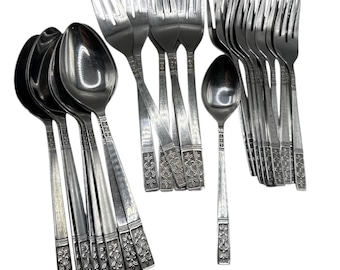 Colección Customcraft Silverware CUS3, patrón descontinuado con textura brillante