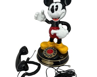 Téléphone Mickey Mouse vintage parlant 1997 Disney