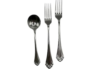 Cubiertos Oneida Silverware Marquette, descontinuados en 1983, tenedores, cucharas