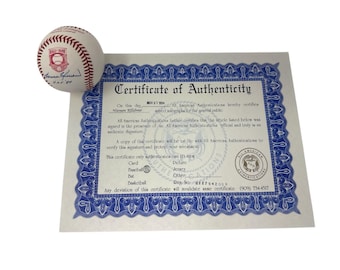 Pelota de béisbol autografiada por Harmon Killebrew, miembro del Salón de la Fama de 1984, con certificado de autenticidad, jugador de cuadro de los Twins.