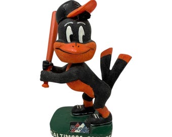 Figura cabezona de los Baltimore Orioles de 2002, The Bird Masot, Majestic Athletics, MLB, RARA
